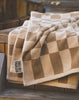 Bathhouse Check Organic Towel - Oak